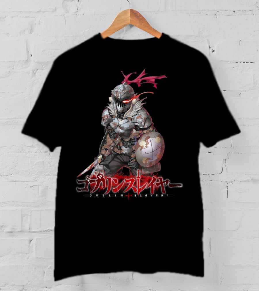 Goblin Slayer Anime Armored Warrior With Sword And Shield T-Shirt