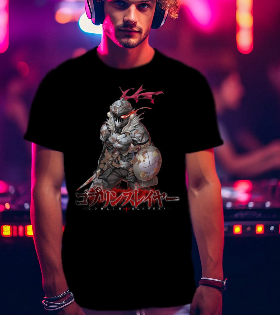 Goblin Slayer Anime Armored Warrior With Sword And Shield T-Shirt