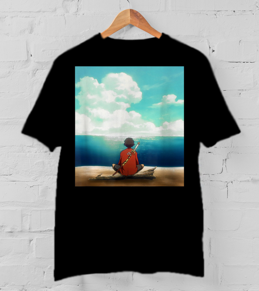 Samurai Champloo Reflective Ocean Scene T-Shirt