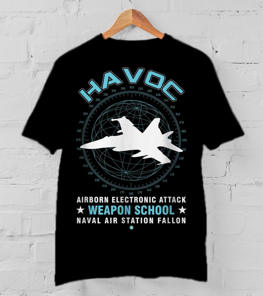 Havoc Airborne Electronic Attack Weapon School Naval Air Station Fallon T-Shirt