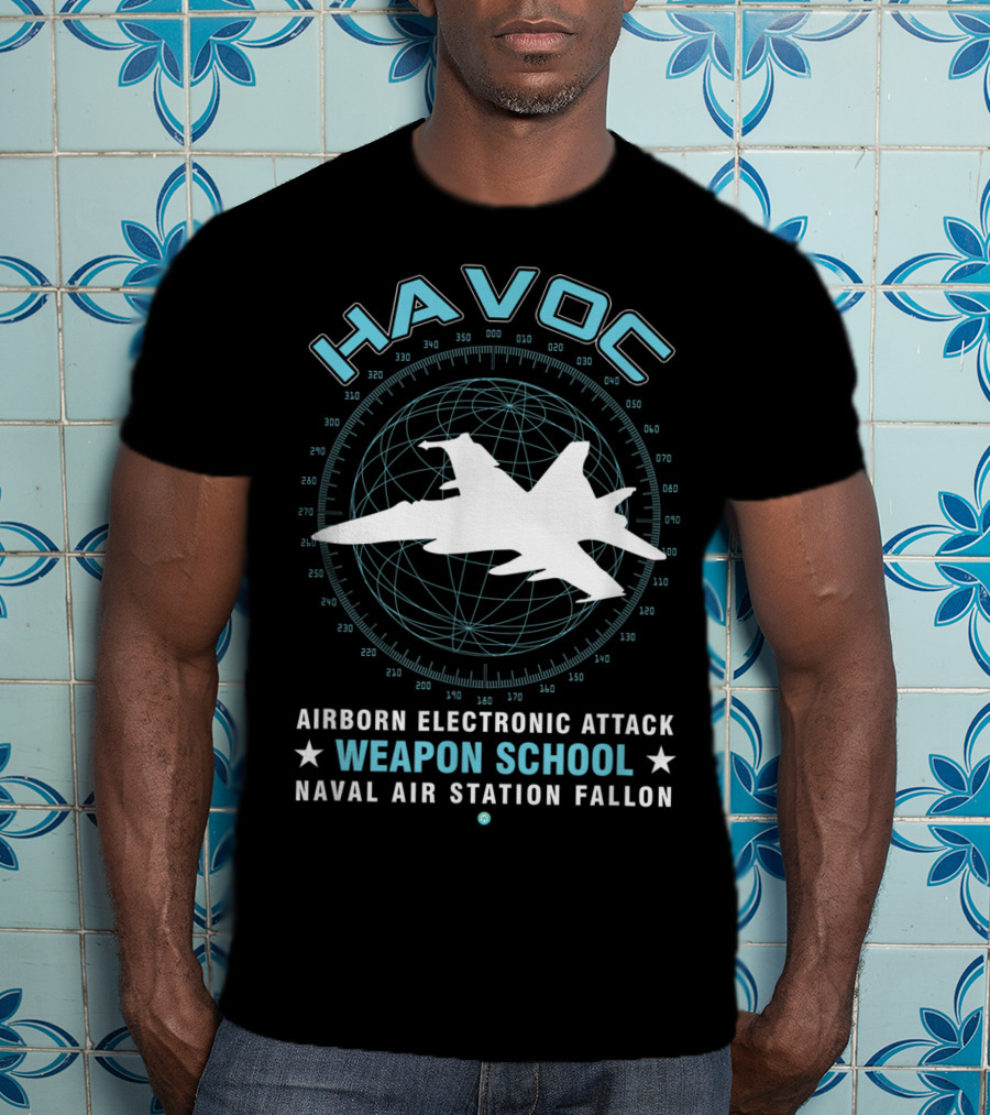 Havoc Airborne Electronic Attack Weapon School Naval Air Station Fallon T-Shirt