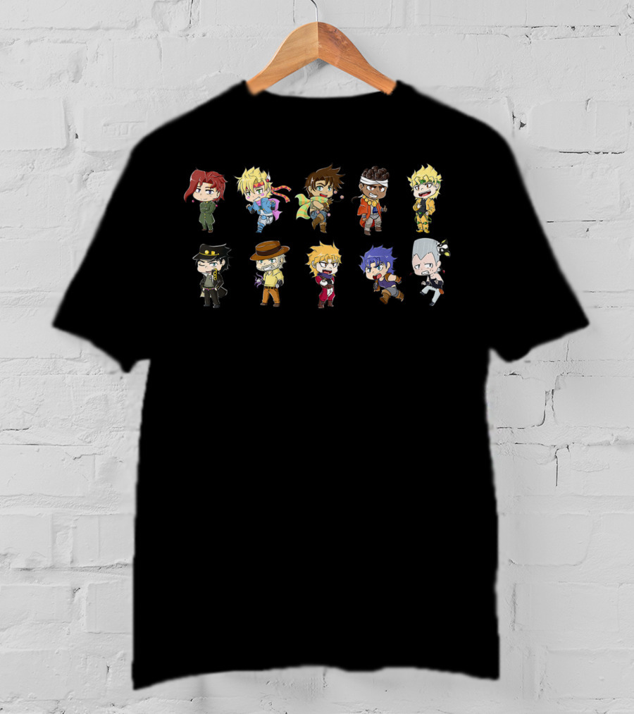 Jojo's Bizarre Adventure Chibi Character Lineup T-Shirt