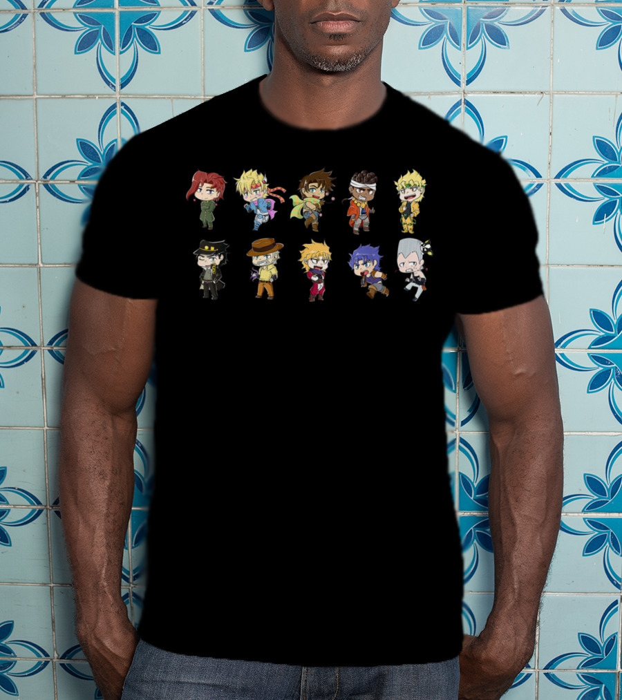 Jojo's Bizarre Adventure Chibi Character Lineup T-Shirt