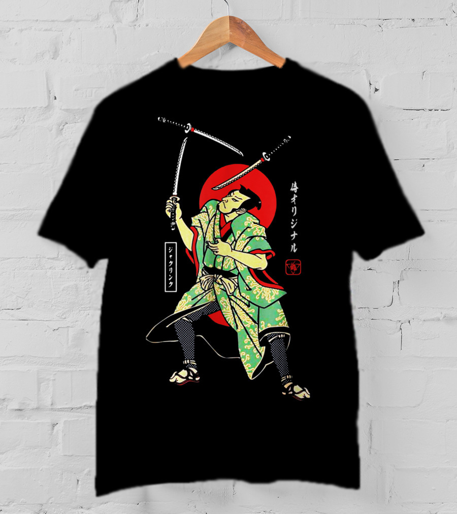 Juggling Samurai Original Japanese Warrior T-Shirt