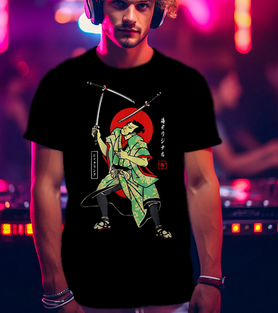 Juggling Samurai Original Japanese Warrior T-Shirt