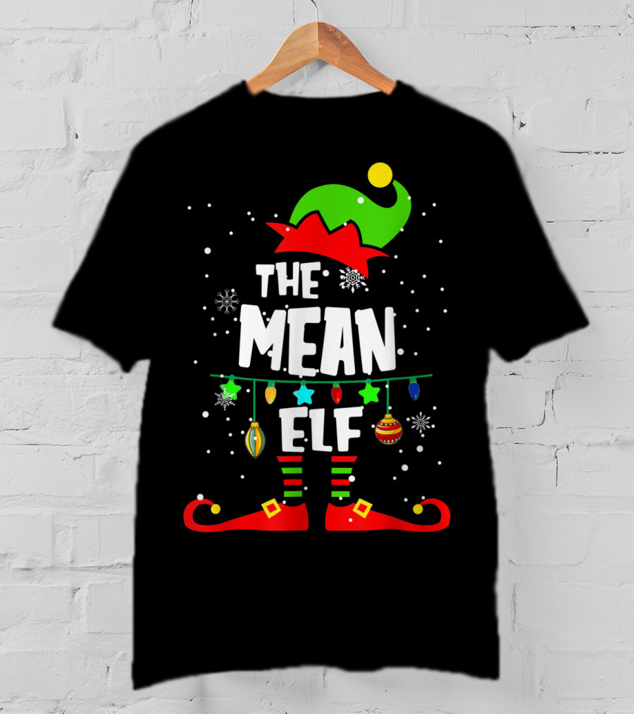 The Mean Elf Christmas Party Matching Family Group T-Shirt