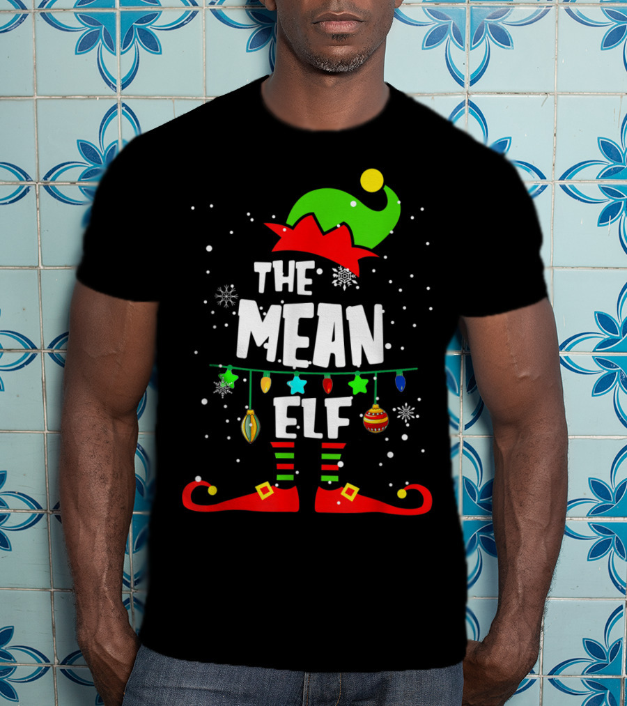 The Mean Elf Christmas Party Matching Family Group T-Shirt