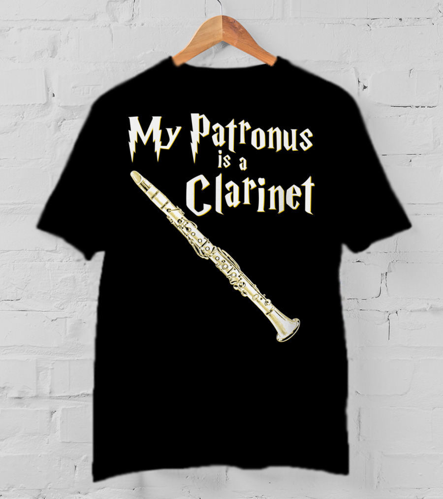 My Patronus Is A Clarinet Harry Fan Clarinet T-Shirt