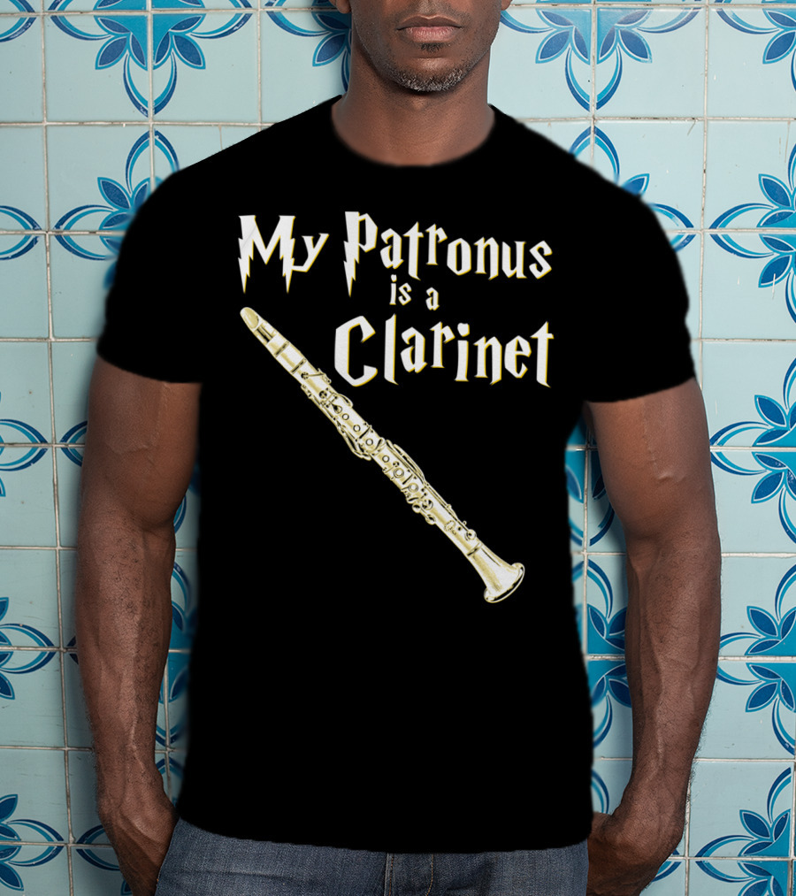 My Patronus Is A Clarinet Harry Fan Clarinet T-Shirt