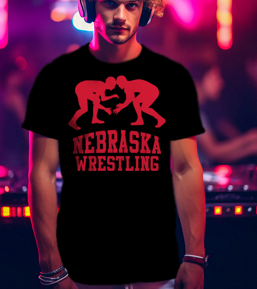 Nebraska Wrestling Red Grapplers T-Shirt