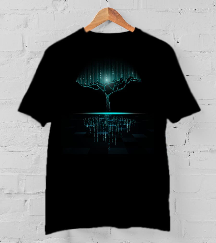 Binary Tree Data Code Matrix Reflections T-Shirt