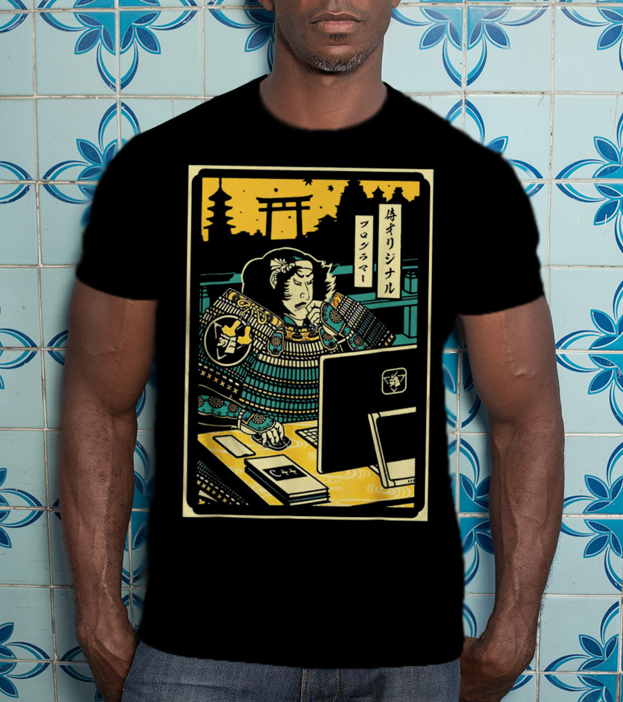 Original Samurai Warrior Programmer Computer T-Shirt