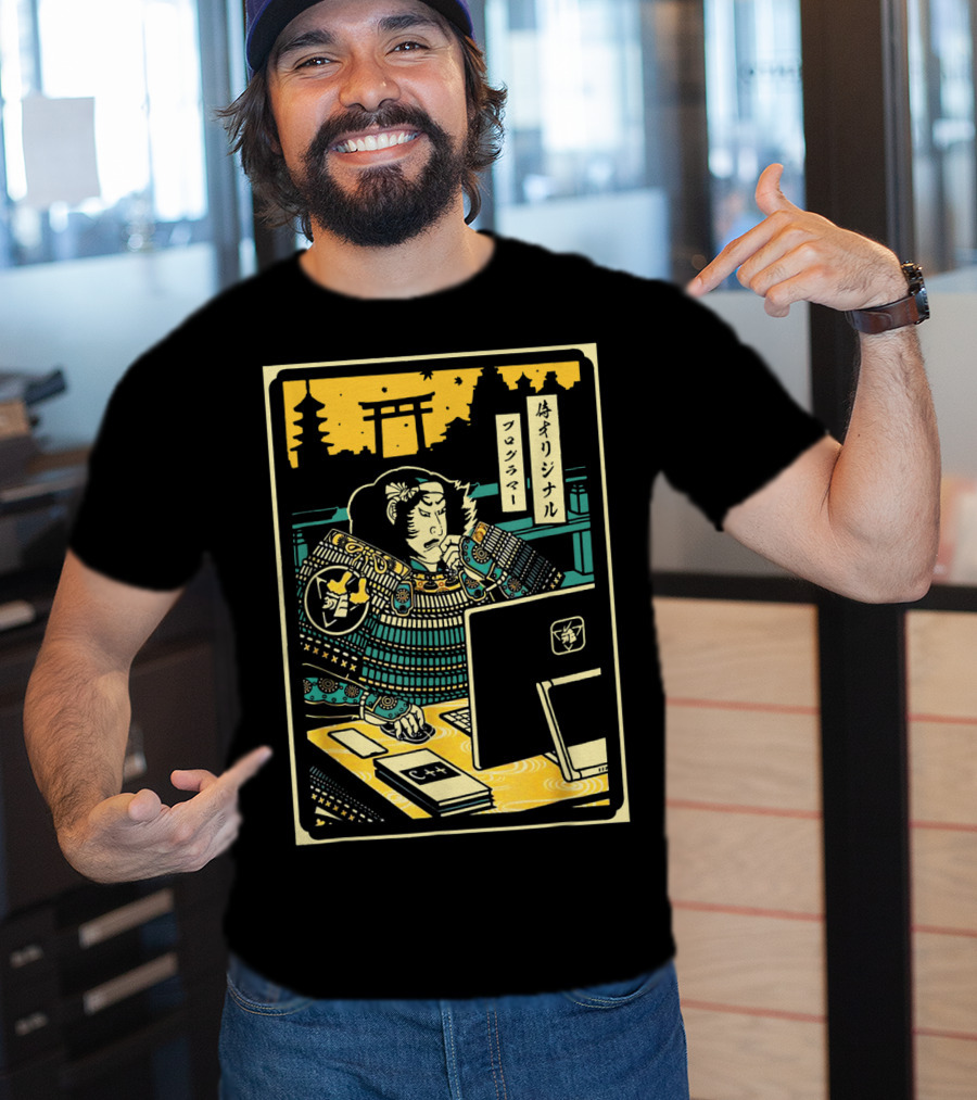 Original Samurai Warrior Programmer Computer T-Shirt