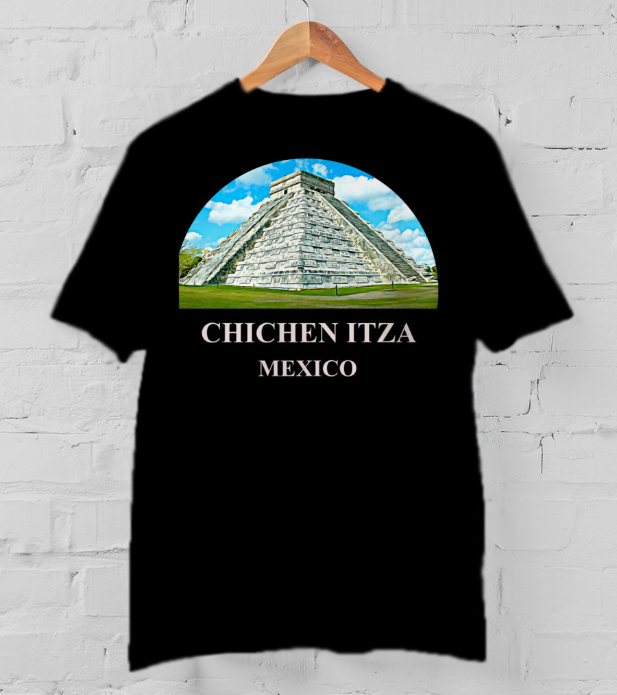 Chichen Itza Pyramid Mexico Iconic Kukulkan Structure T-Shirt