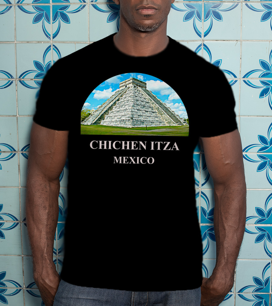 Chichen Itza Pyramid Mexico Iconic Kukulkan Structure T-Shirt