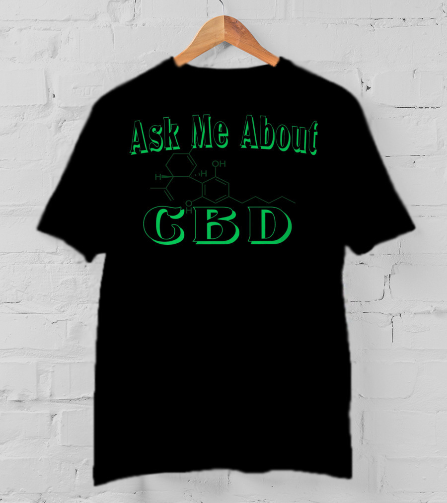 Ask Me About CBD Molecule Chemist T-Shirt