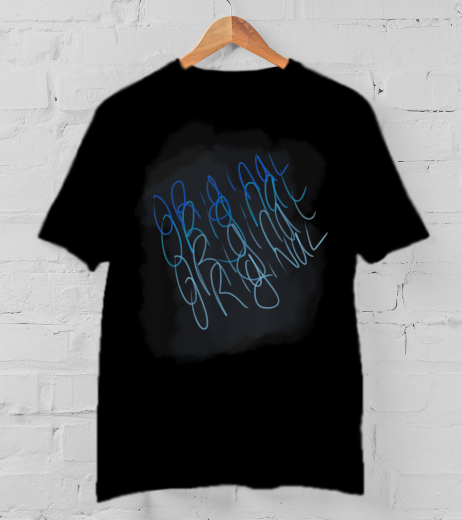 Be Original Handwritten Style Text In Blue T-Shirt