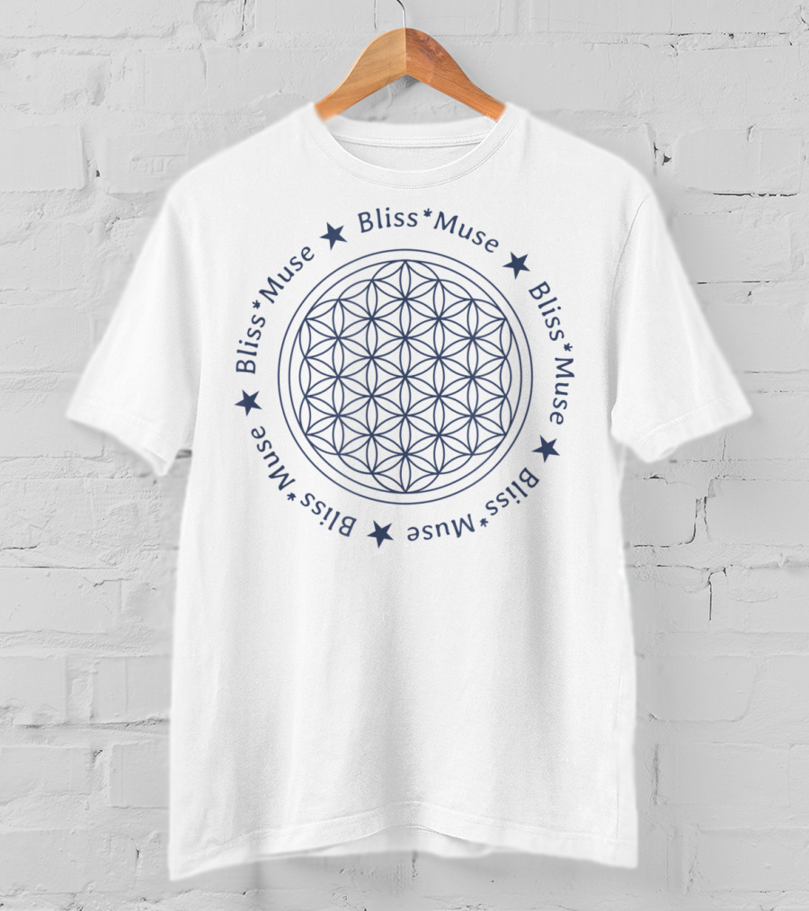 Bliss Muse Flower Of Life Mandala Stars T-Shirt