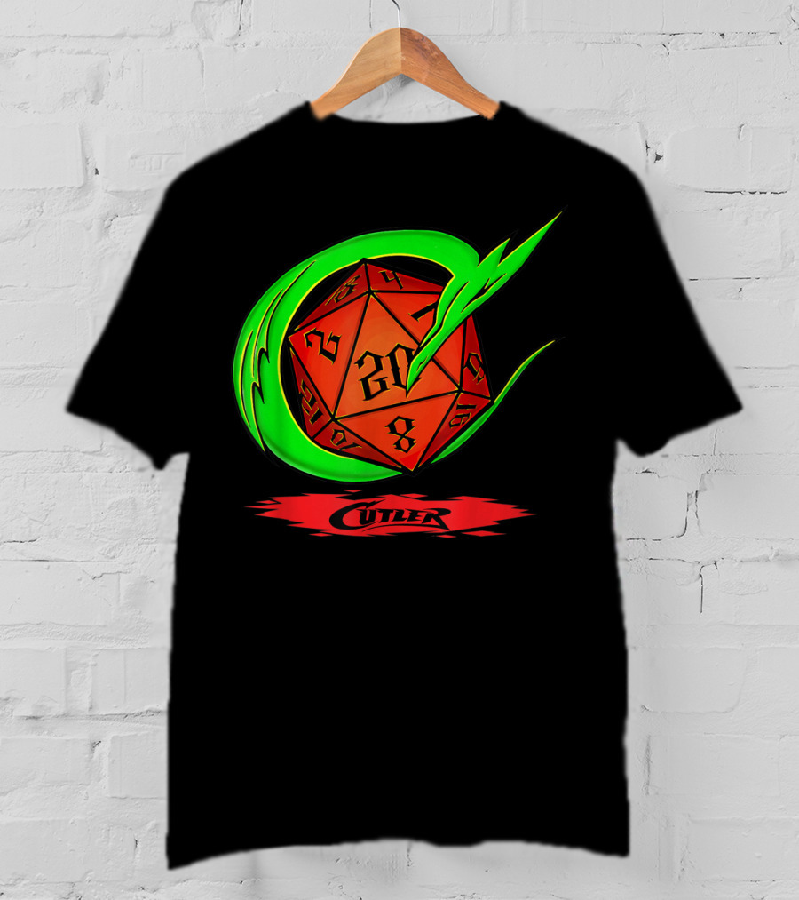 Cutler Dragon D20 Dice Pro Wrestler T-Shirt