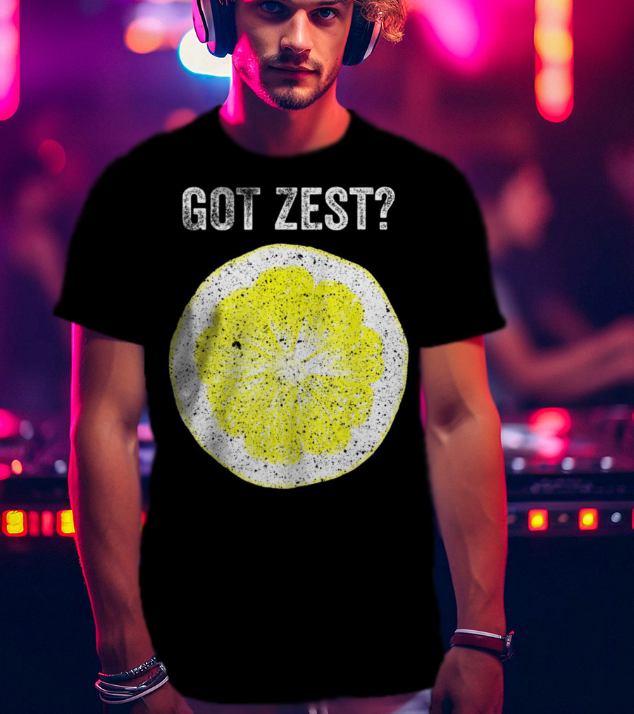 Got Zest? Chef Cook Food Festival Lemon Slice T-Shirt