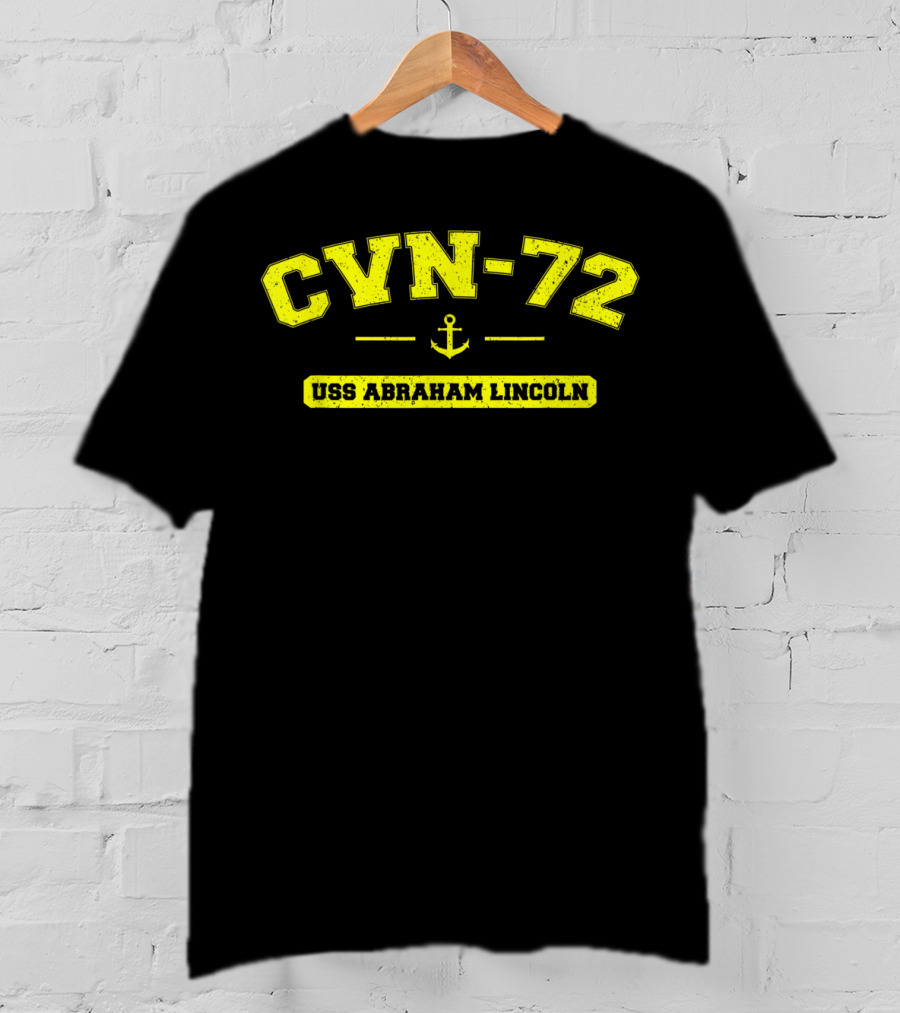CVN-72 USS Abraham Lincoln Navy Ship Anchor T-Shirt