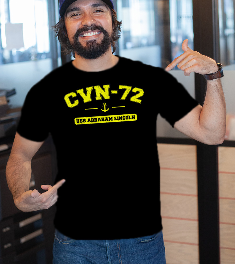 CVN-72 USS Abraham Lincoln Navy Ship Anchor T-Shirt