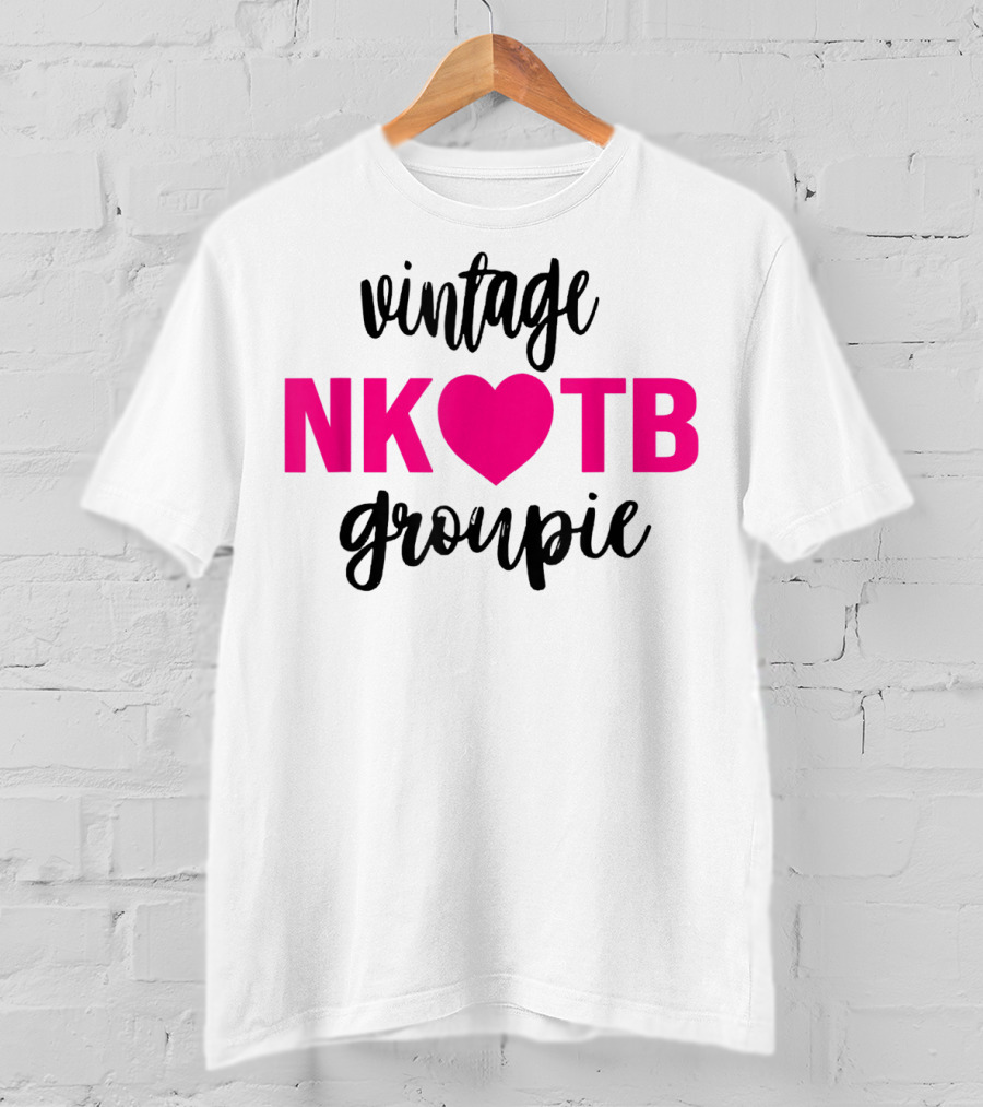Vintage NKOTB Heart Groupie Kidsg T-Shirt