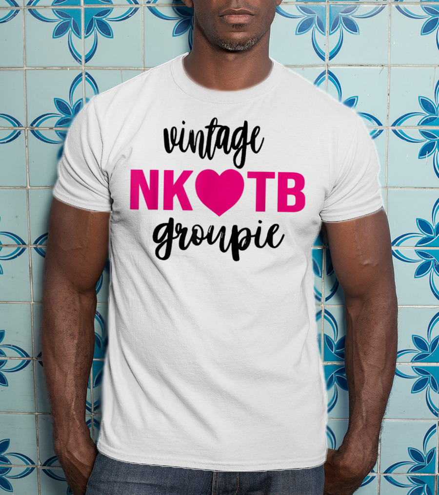 Vintage NKOTB Heart Groupie Kidsg T-Shirt