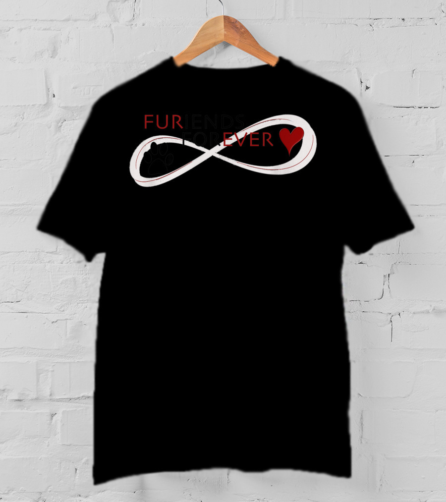 Furiends Forever Animal Infinity Paw Heart Love Sweet T-Shirt