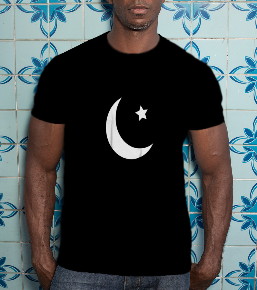 Pakistan Independence Day Crescent Moon Star Symbol Patriotism T-Shirt