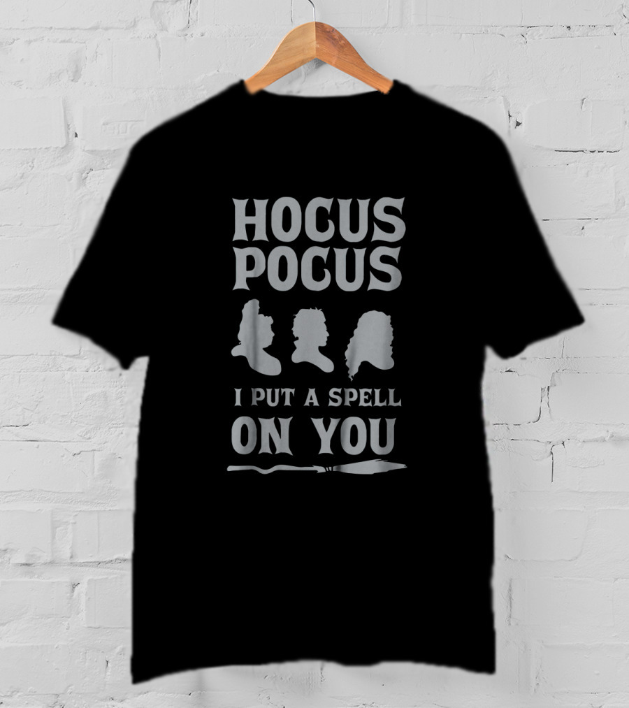 Hocus Pocus I Put A Spell On You Silhouette Witch Trio T-Shirt