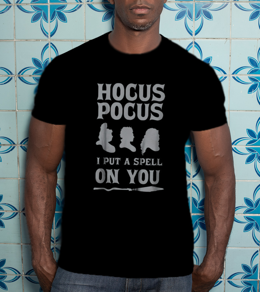 Hocus Pocus I Put A Spell On You Silhouette Witch Trio T-Shirt