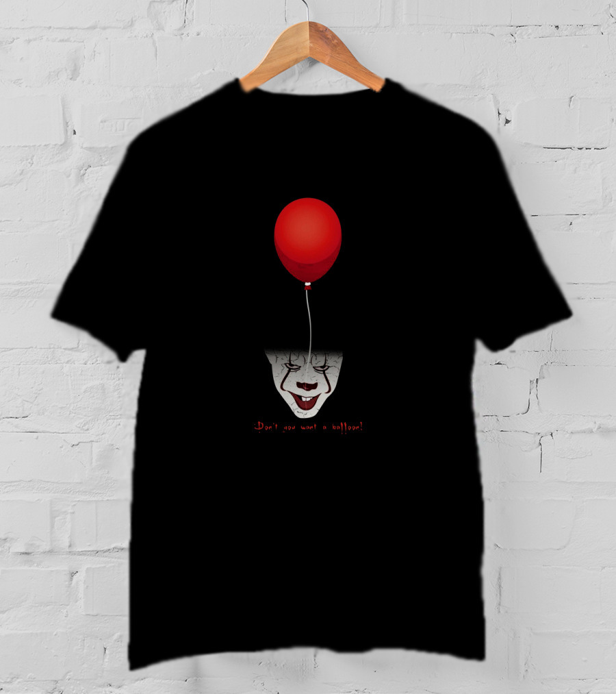 Pennywise Red Balloon Horror Don’t You Want A Balloon T-Shirt