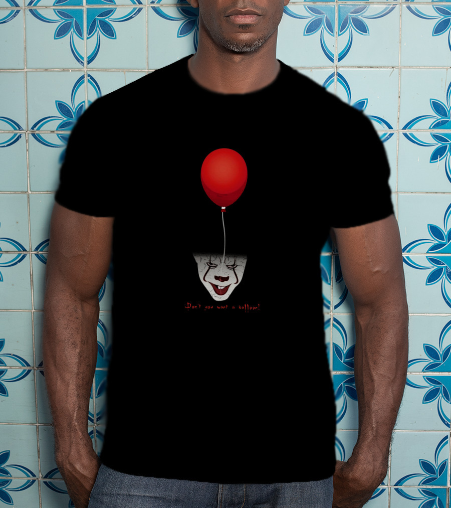 Pennywise Red Balloon Horror Don’t You Want A Balloon T-Shirt