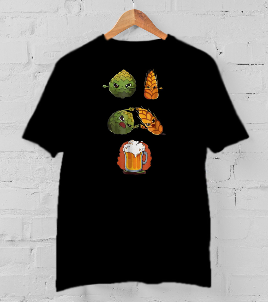 Funny Beer Fusion Hops And Barley Perfect For Alcohol Drinkers T-Shirt