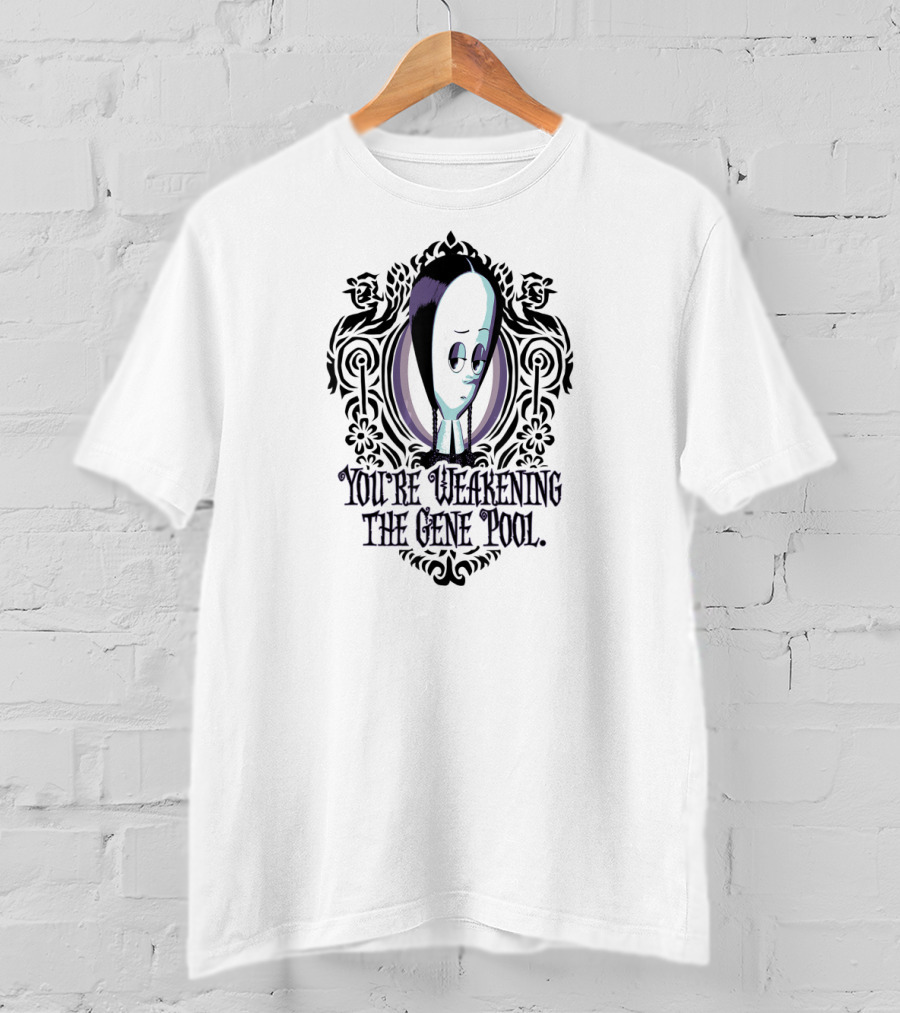 Wednesday Addams You're Weakening The Gene Pool Victorian Gothic T-Shirt