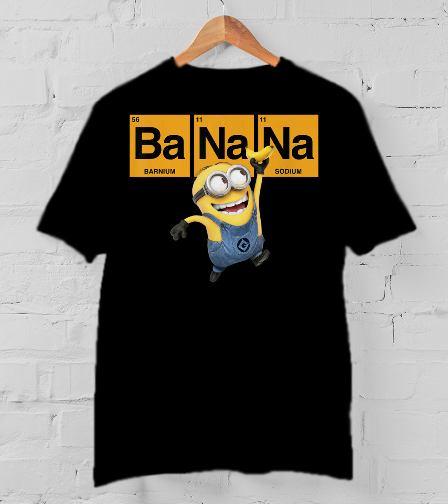 Despicable Me Minions Ba Na Na Elemental Square Happy T-Shirt