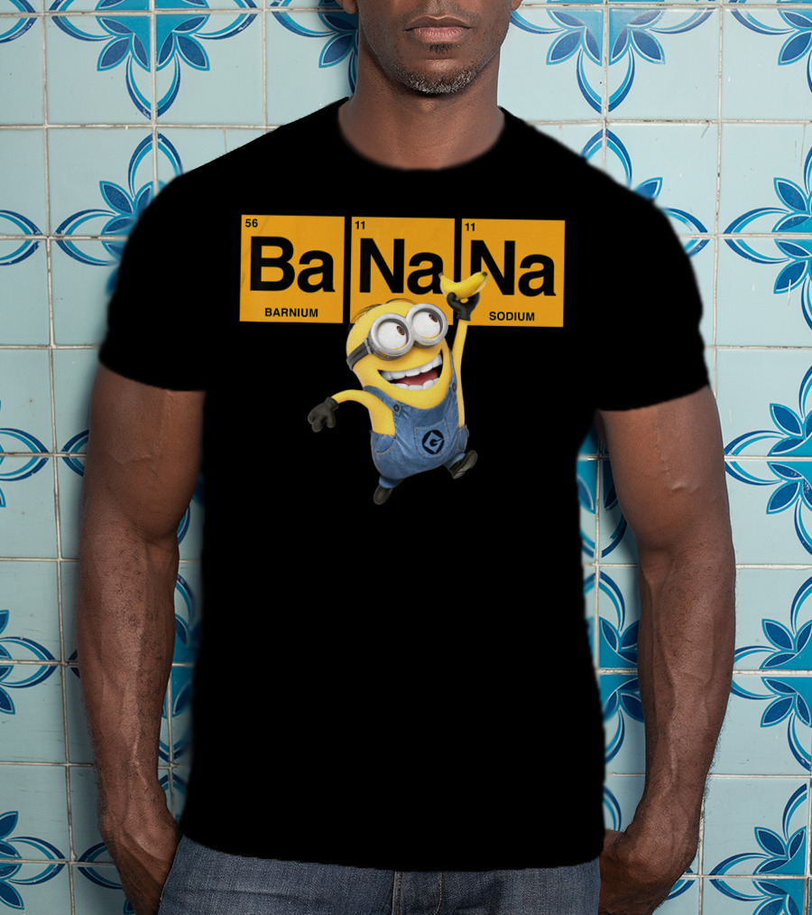 Despicable Me Minions Ba Na Na Elemental Square Happy T-Shirt