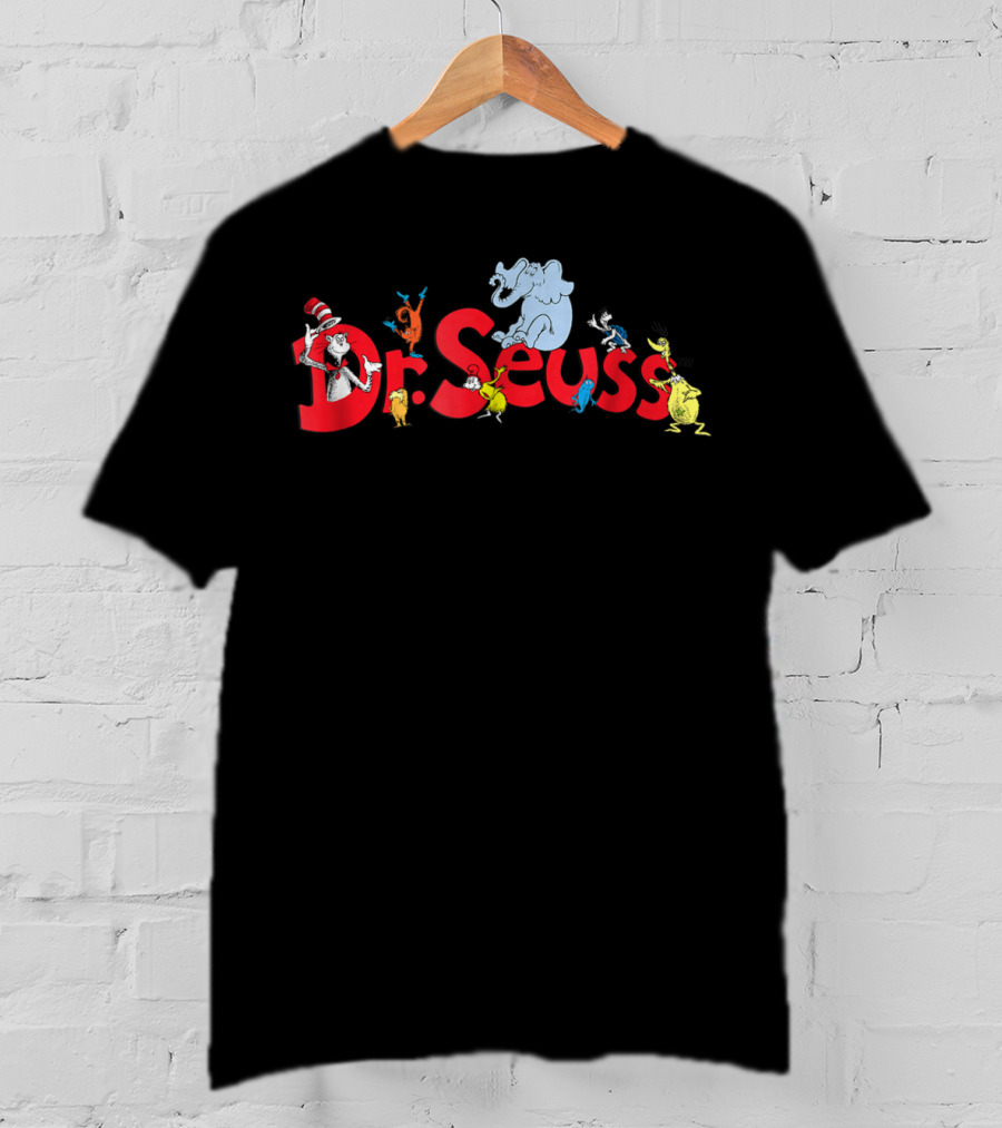 Dr. Seuss Cat In The Hat Horton Grinch Lorax Characters T-Shirt