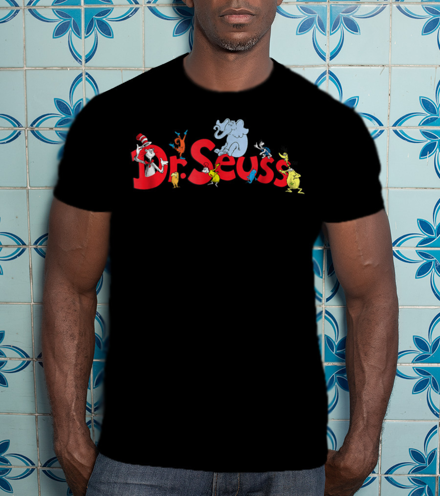Dr. Seuss Cat In The Hat Horton Grinch Lorax Characters T-Shirt