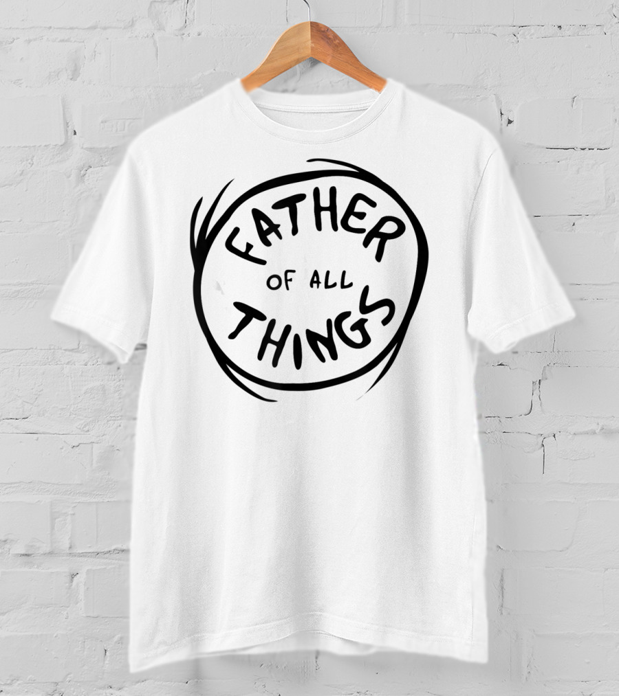 Dr. Seuss Father Of All Things Emblem Typography Circle T-Shirt