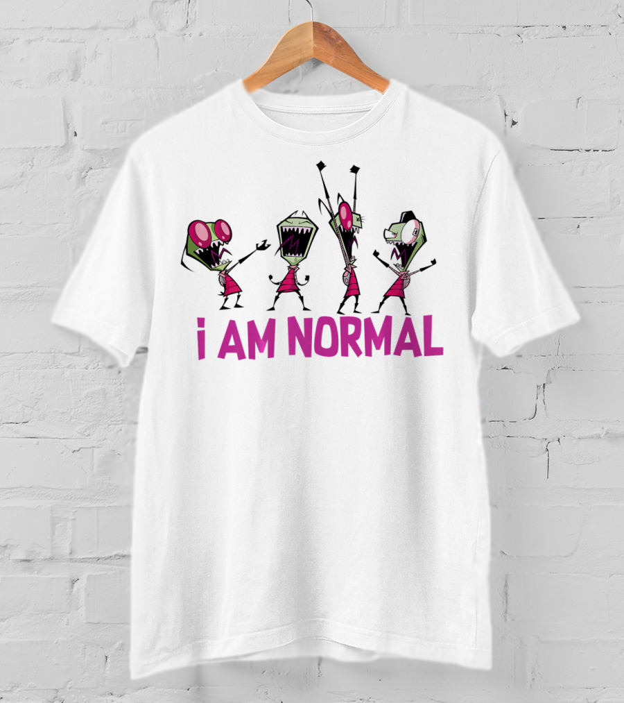 Nickelodeon Invader Zim I Am Normal Dance Characters T-Shirt