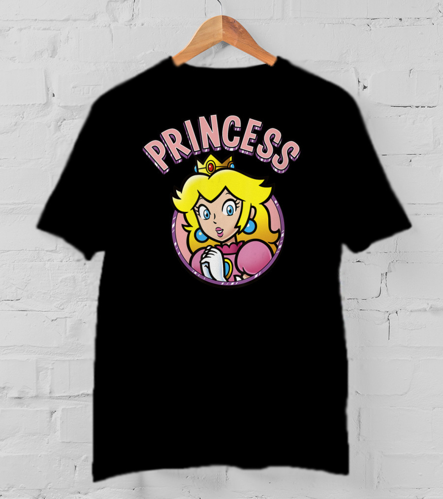 Super Mario Peach Princess Iconic Character T-Shirt