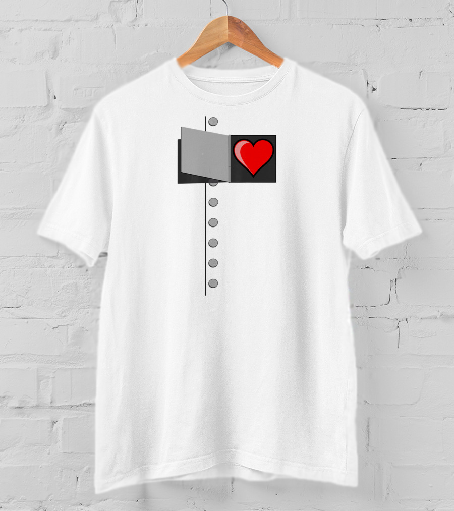 Halloween Wizard Of OZ Tin Man Heart T-Shirt