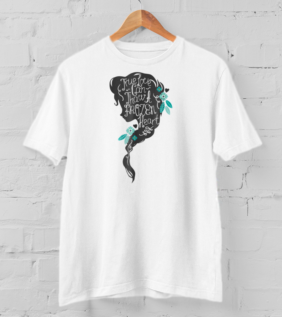 Disney Frozen Elsa True Love Can Thaw A Frozen Heart Profile T-Shirt