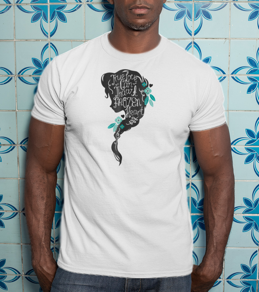 Disney Frozen Elsa True Love Can Thaw A Frozen Heart Profile T-Shirt