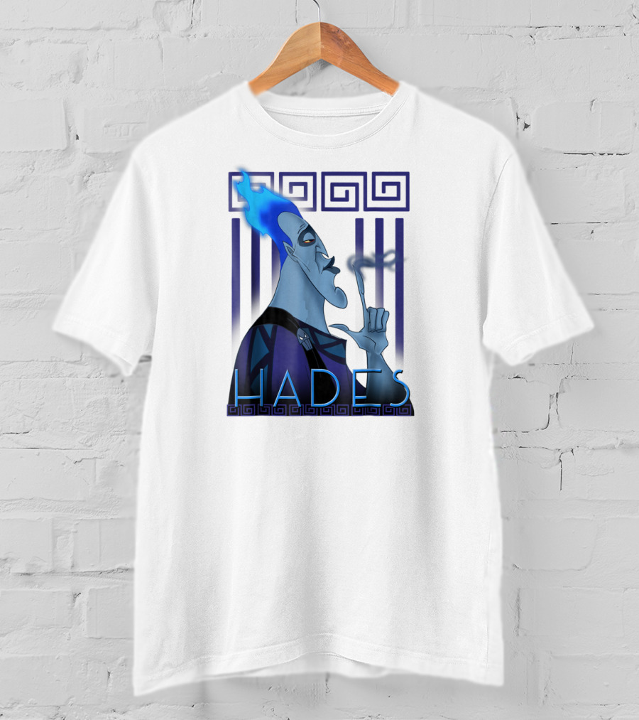 Disney Hercules Hades Geometric Greek T-Shirt