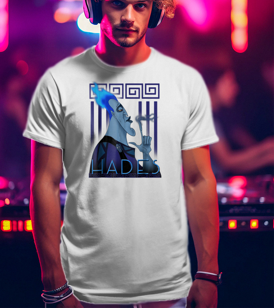 Disney Hercules Hades Geometric Greek T-Shirt