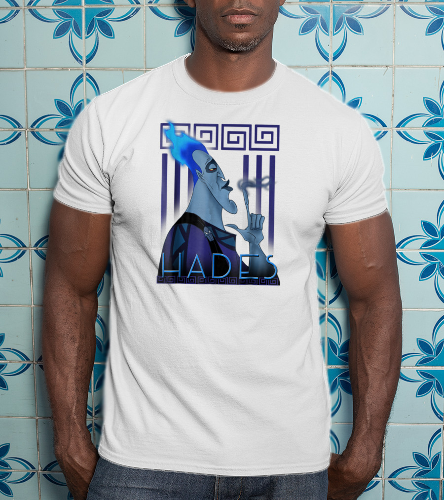 Disney Hercules Hades Geometric Greek T-Shirt