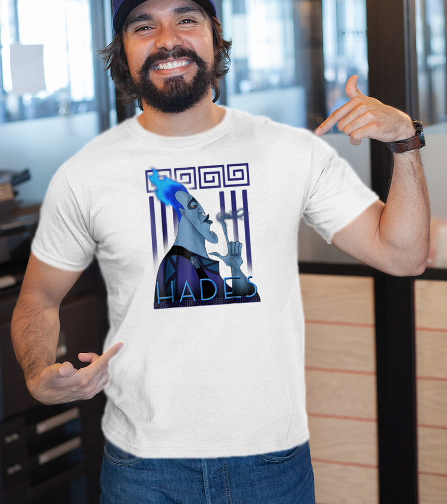 Disney Hercules Hades Geometric Greek T-Shirt